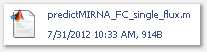 predictMIRNA_FC_single_flux.m